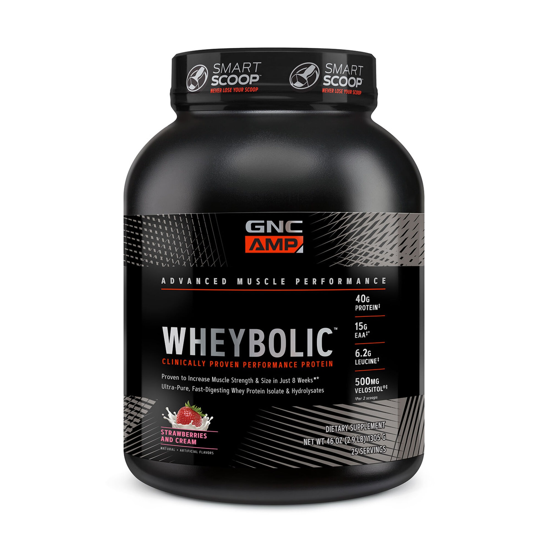 slide 1 of 1, GNC AMP Wheybolic - Strawberries and Cream, 1 ct