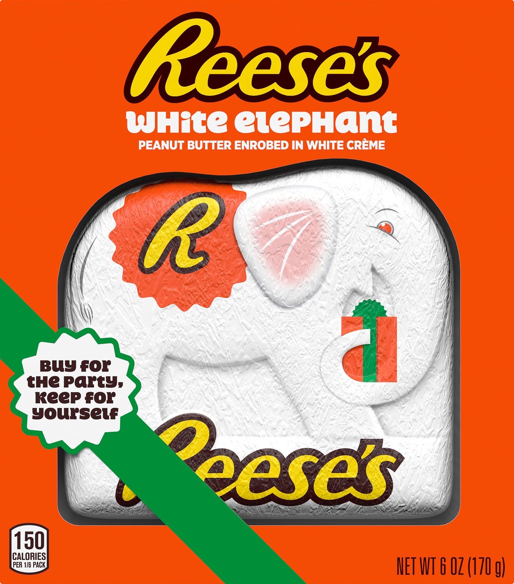 slide 1 of 5, Reese's White Elephant Candy 6 oz, 6 oz