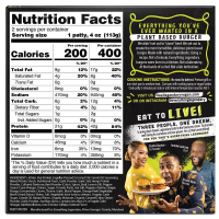 slide 3 of 4, Everything Legendary Burger Original Plant Based, 8 oz