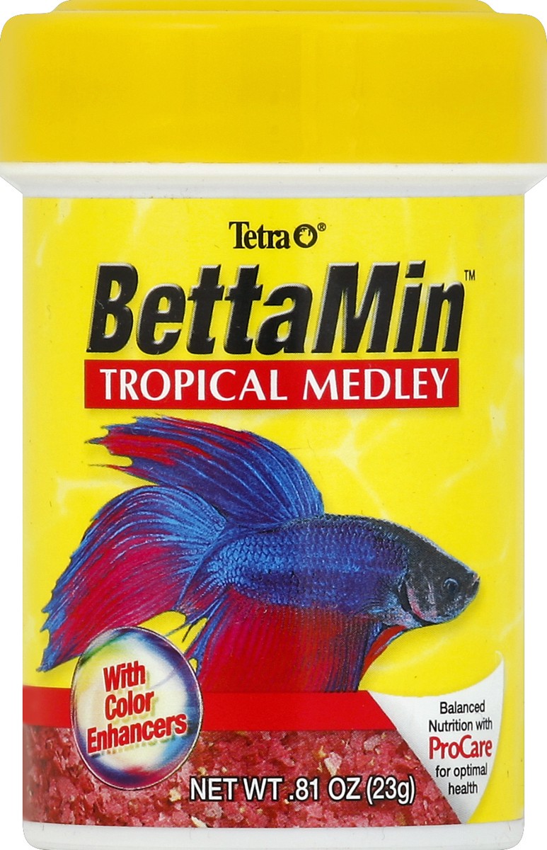 slide 1 of 3, Tetramin Betta Min Flakes, 0.81 oz