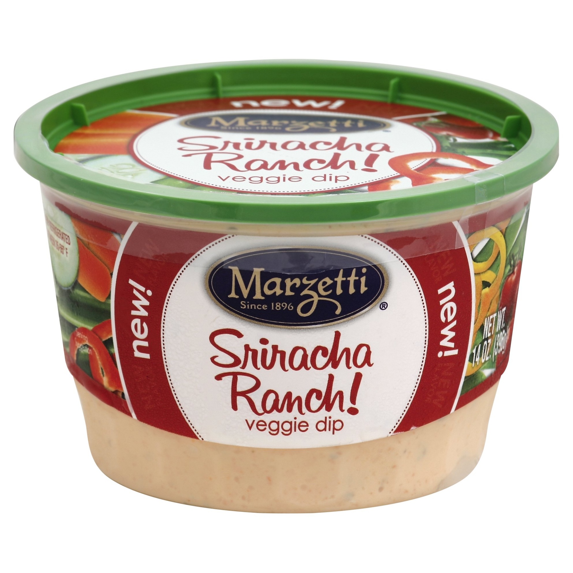 slide 1 of 1, Marzetti Sriracha Ranch! Veggie Dip, 14 oz