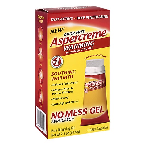 slide 1 of 1, Aspercreme Pain Relieving Gel, 2.5 oz