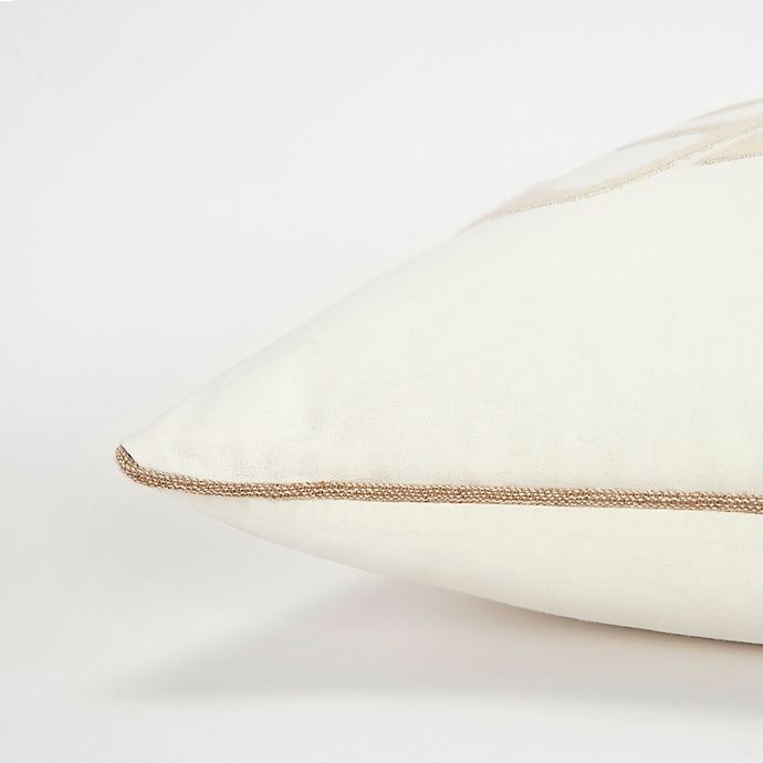 slide 4 of 5, Rizzy Home Deer Head Square Throw Pillow - Cream, 1 ct