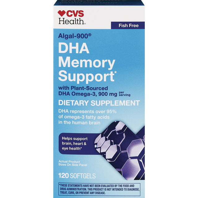 slide 1 of 1, CVS Health Dha Memory Support Capsules, 120 ct