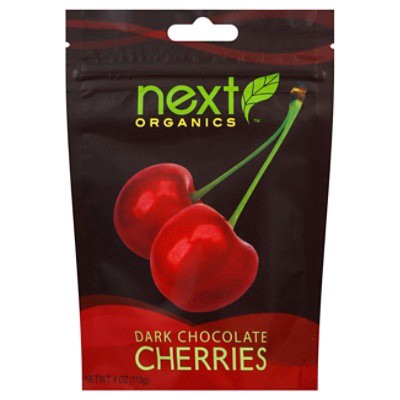 slide 1 of 4, Next Organics Dark Chocolate Cherries, 4 oz