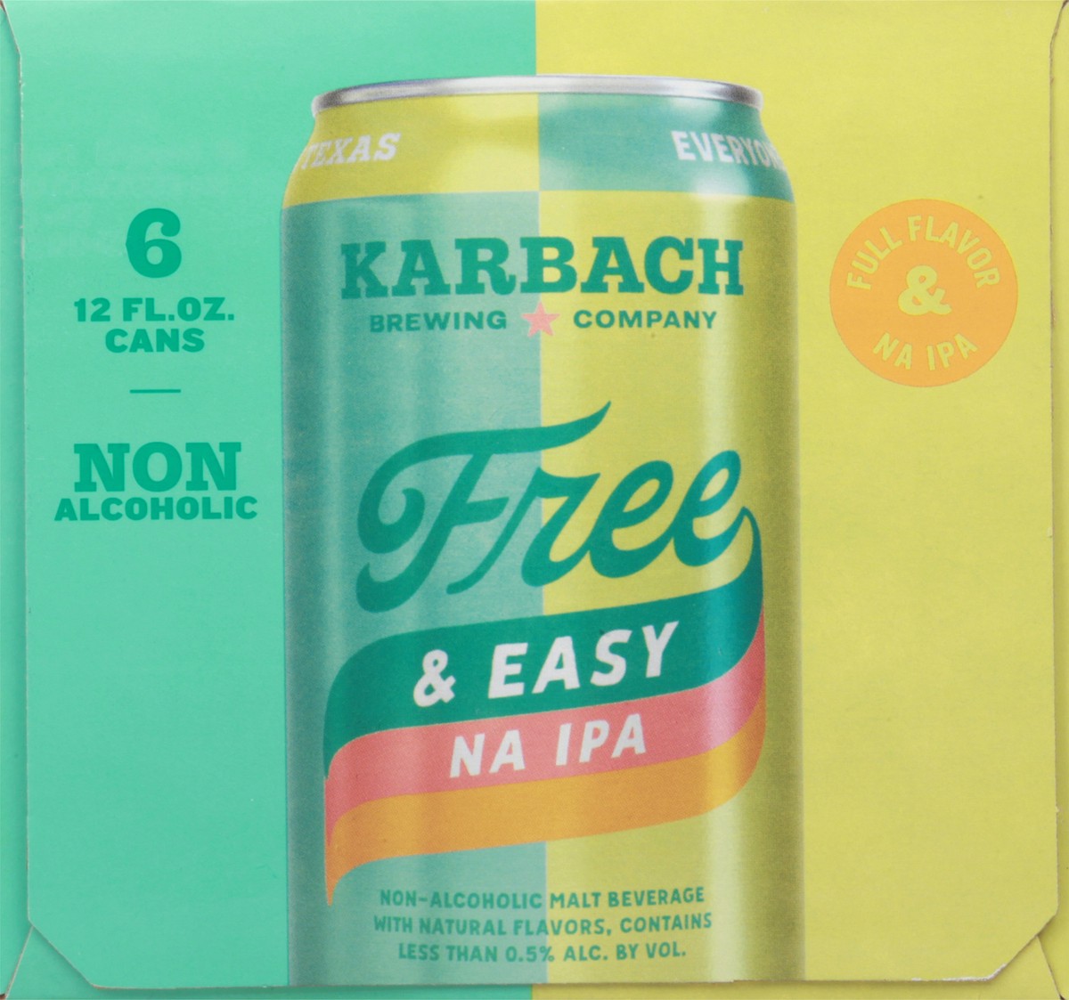 slide 3 of 9, Karbach Brewing Company Free & Easy NA IPA Beer 6-12 fl oz Cans, 6 ct; 12 fl oz