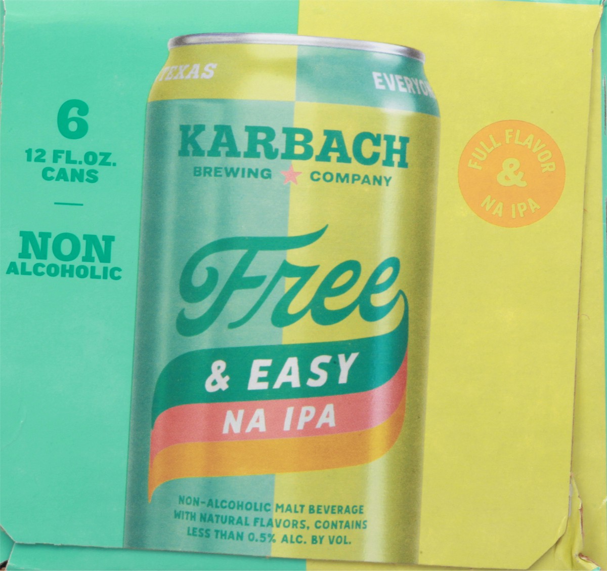 slide 5 of 9, Karbach Brewing Company Free & Easy NA IPA Beer 6-12 fl oz Cans, 6 ct; 12 fl oz