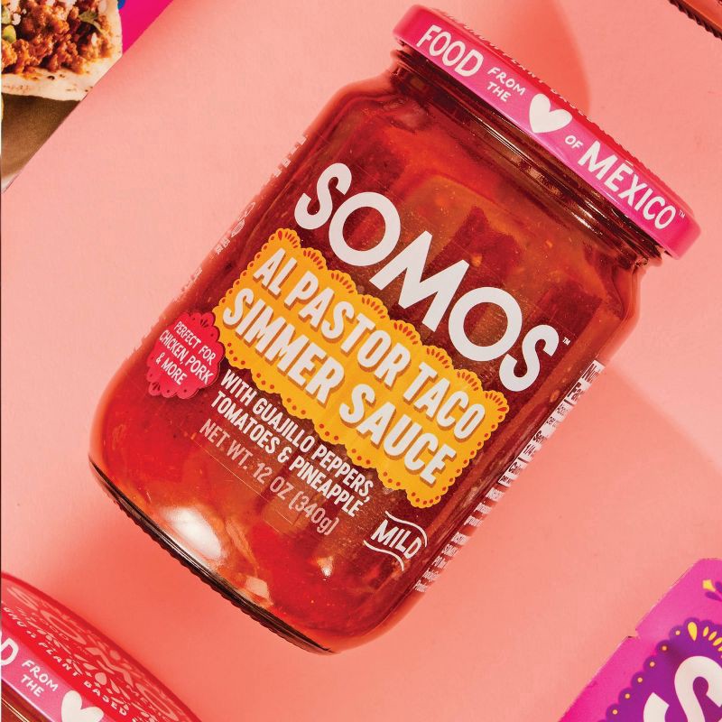 slide 3 of 6, SOMOS FOODS Somos Al Pastor Taco Simmer Sauce - 12oz, 12 oz