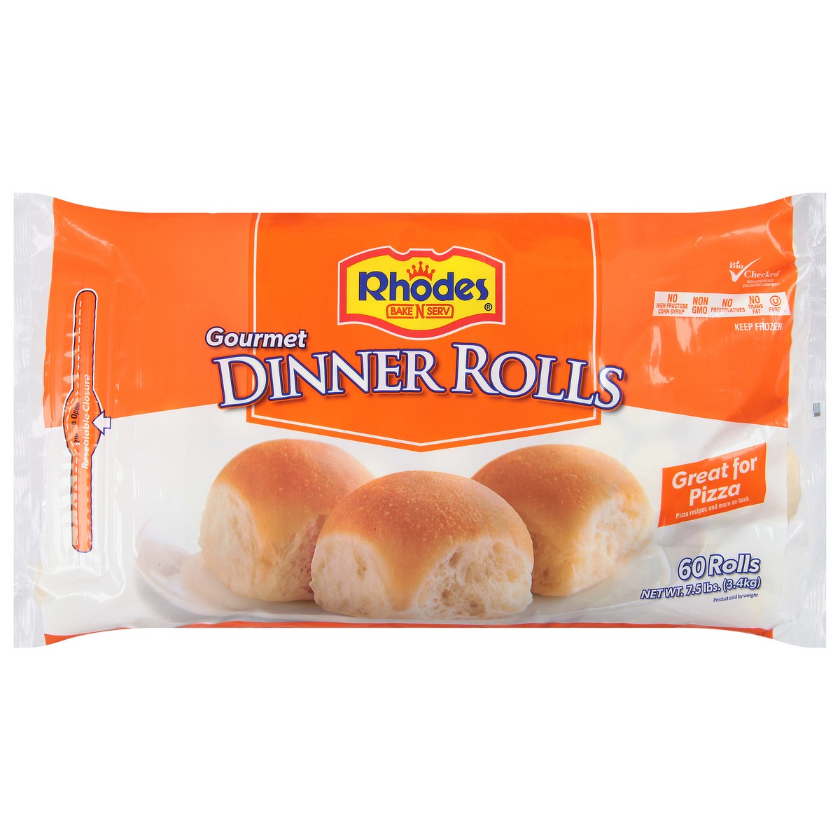 Rhodes Bake-N-Serv Frozen Gourmet White Dinner Rolls Dough 7.5 Lb | Shipt