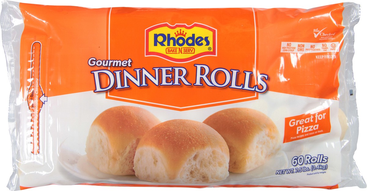 slide 4 of 11, Rhodes Bake-N-Serv Rhodes Gourmet Dinner Rolls 60 ea, 60 ct