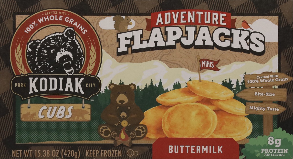slide 6 of 9, Kodiak Cakes Adventure Minis Cubs Buttermilk Flapjacks 15.38 oz, 15.38 oz