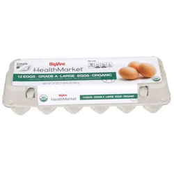 Hy-vee Healthmarket, Organic Grade A Large Eggs