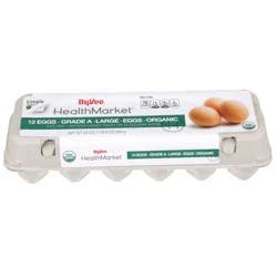 Hy-vee Healthmarket, Organic Grade A Large Eggs
