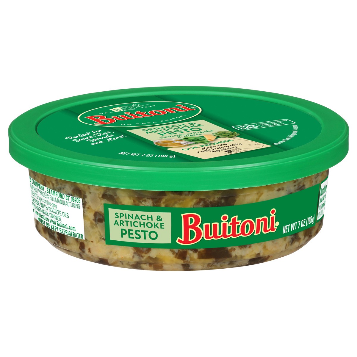 slide 2 of 9, Buitoni Pesto Spinach & Artichoke, 7 oz