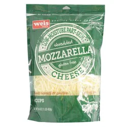 Weis Quality Mozzarella Shredded Low-Moisture  Part-Skim Cheese