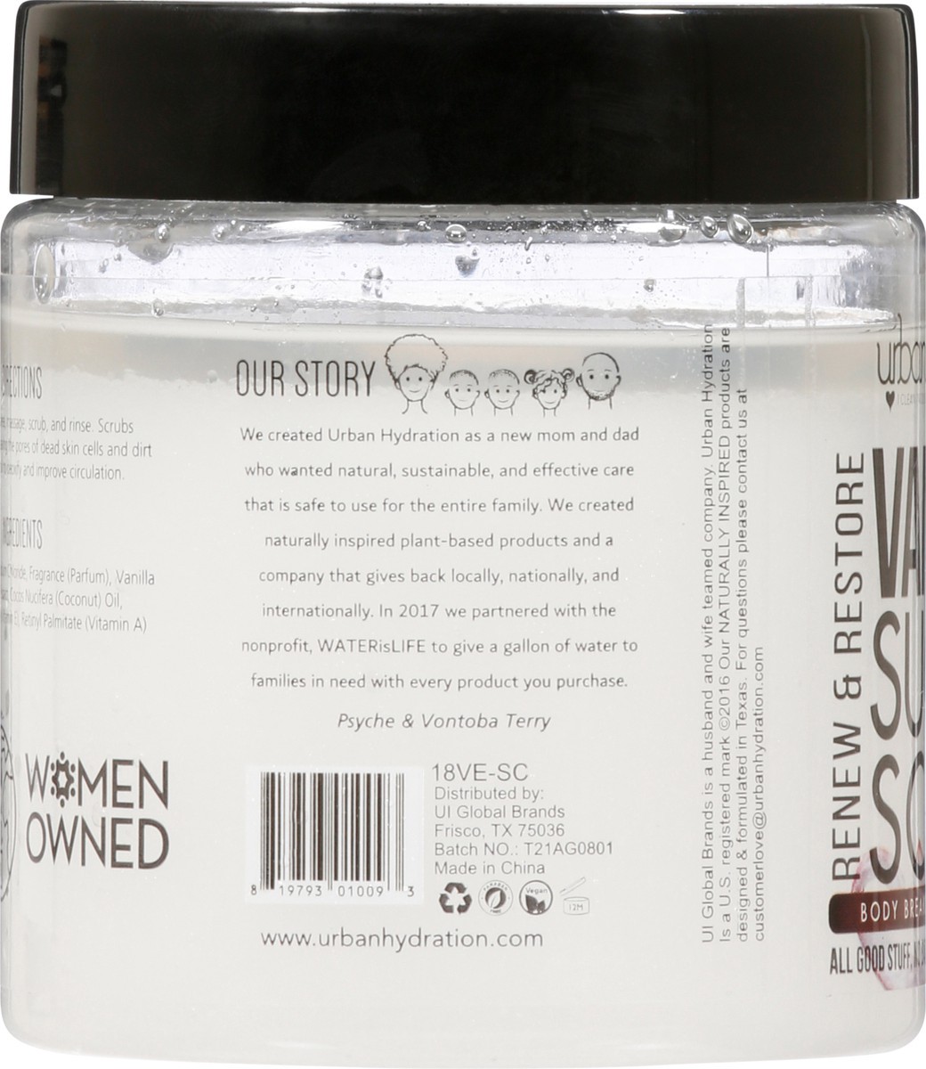 slide 8 of 12, Urban Hydration Renew & Restore Vanilla Sugar Scrub 8.5 fl oz, 1 ct