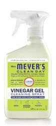 Mrs. Meyer's Vinegar Gel Cleaning Spray, Bathroom Use, No-Rinse Formula, Lemon Verbena, 16 fl oz