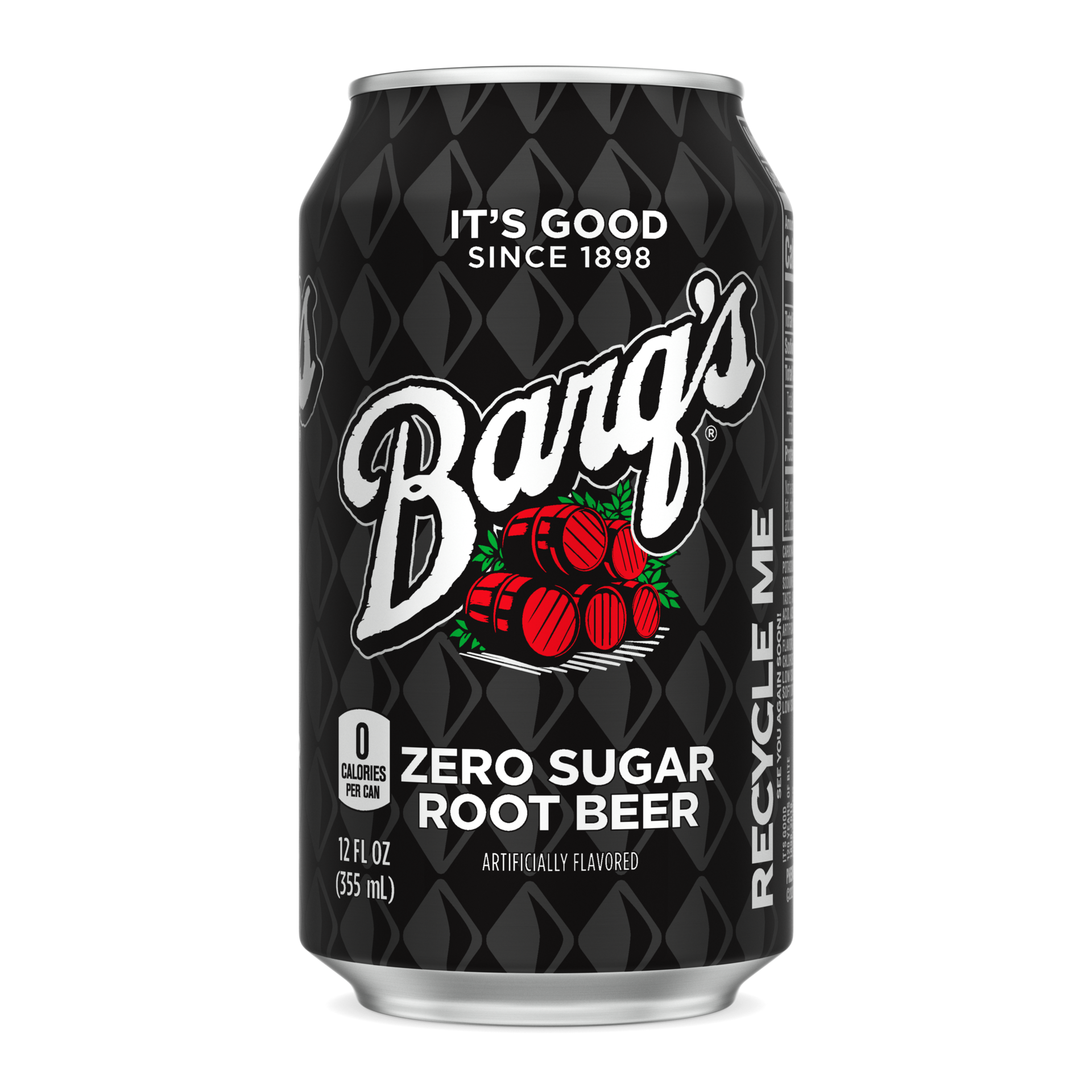 slide 5 of 5, Barq's Zero Sugar Root Beer Can, 12 fl oz, 12 fl oz