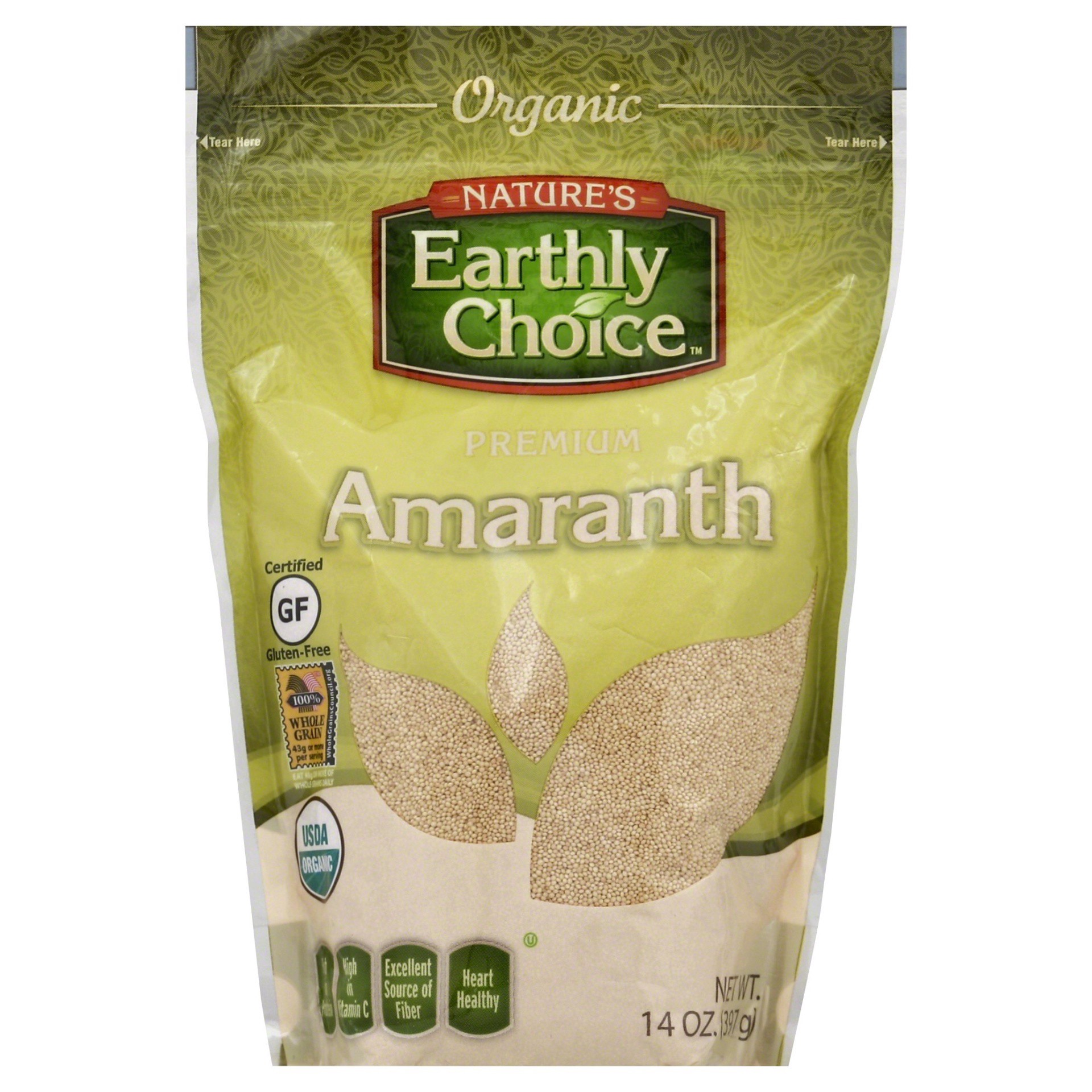 slide 1 of 2, Nature's Earthly Choice Organic Amaranth, 14 oz