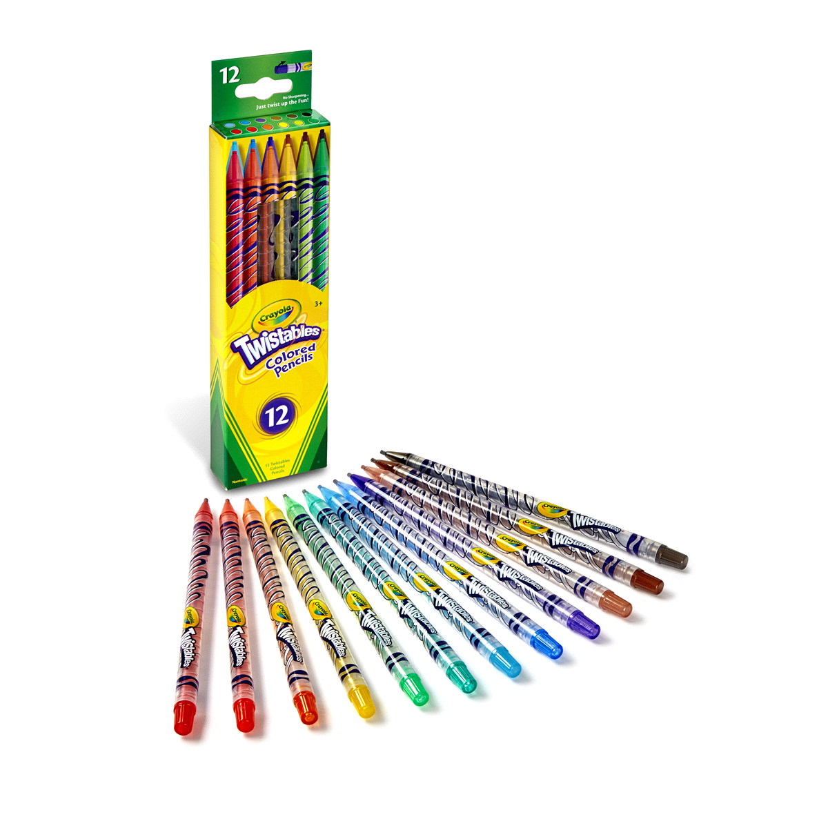 slide 4 of 4, Crayola Twistables Colored Pencils, 12 ct