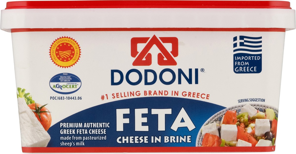 slide 10 of 14, DODONI Greek Feta Cheese in Brine 1.38 lb, 1.38 lb