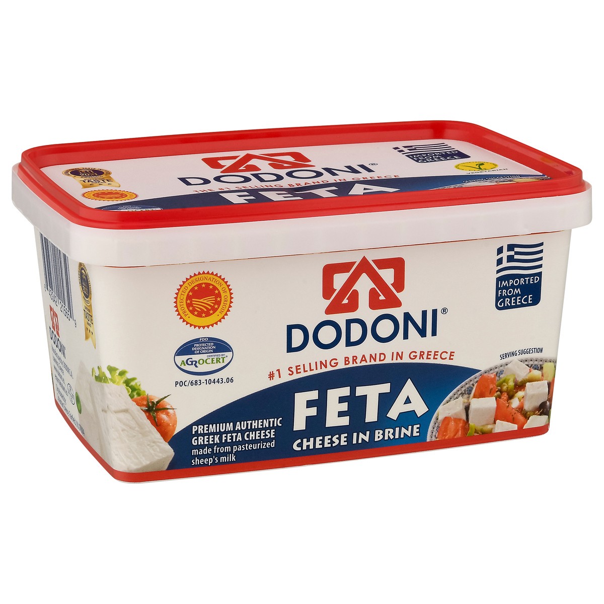 slide 5 of 14, DODONI Greek Feta Cheese in Brine 1.38 lb, 1.38 lb