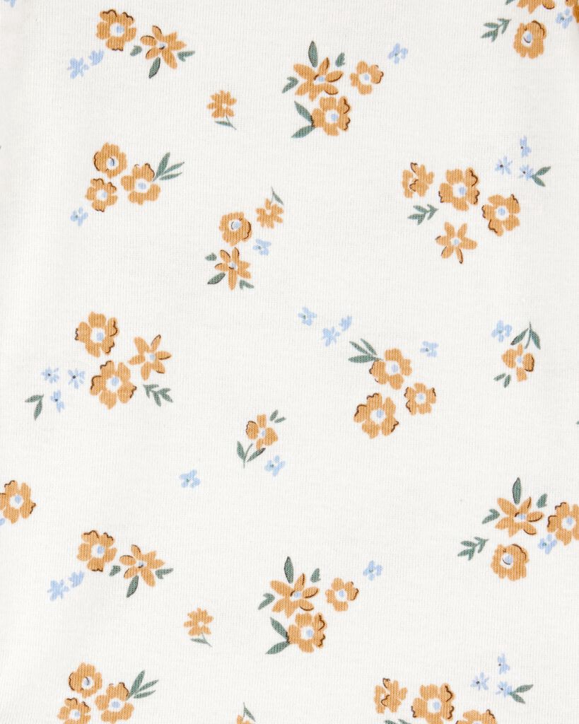 slide 6 of 6, Carter's Baby 5-Pack Floral Short-Sleeve Cotton Bodysuits Multi 6M, 1 ct