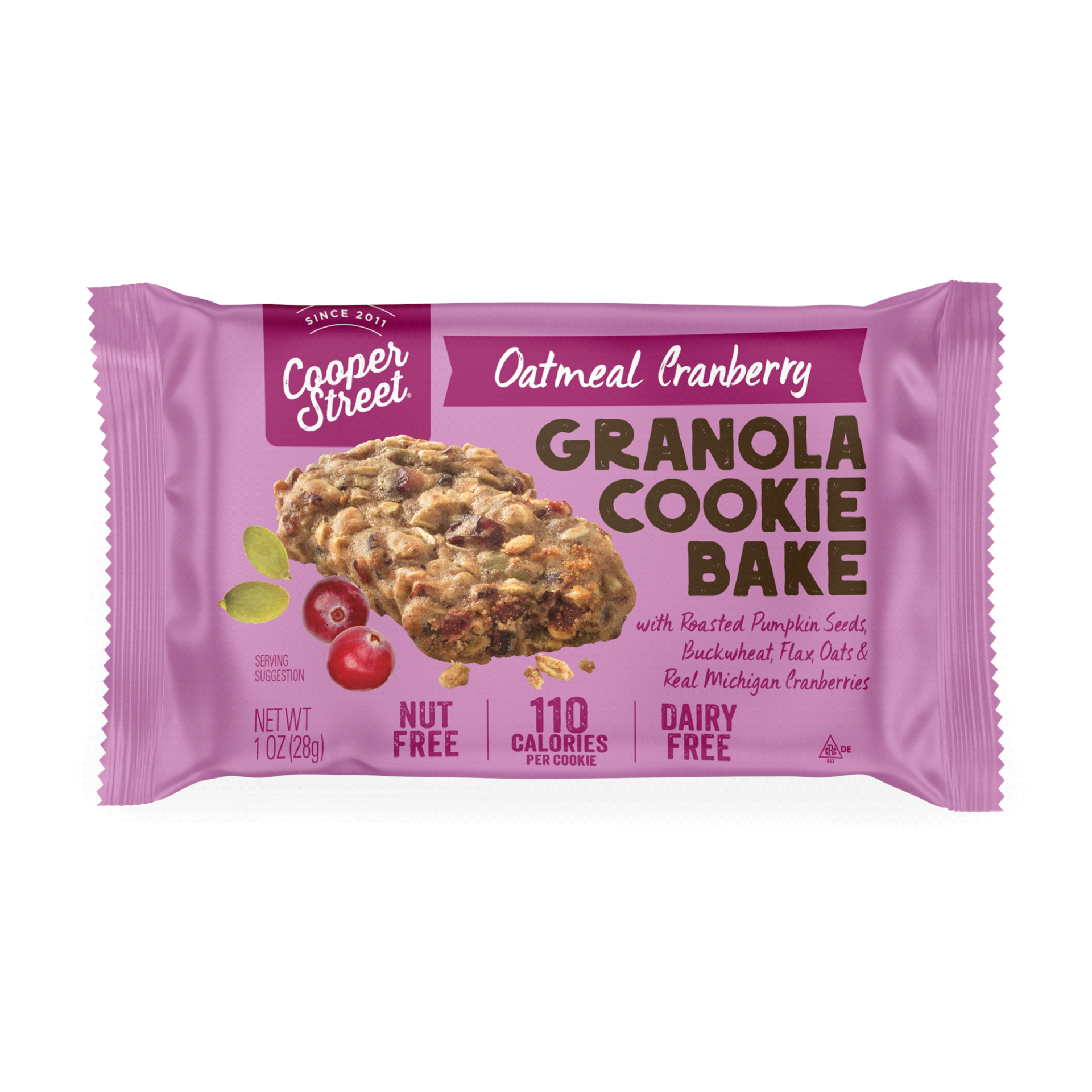 slide 1 of 1, Cooper Street Cookies Oatmeal Cranberry Granola Bakes 1 oz, 1 oz
