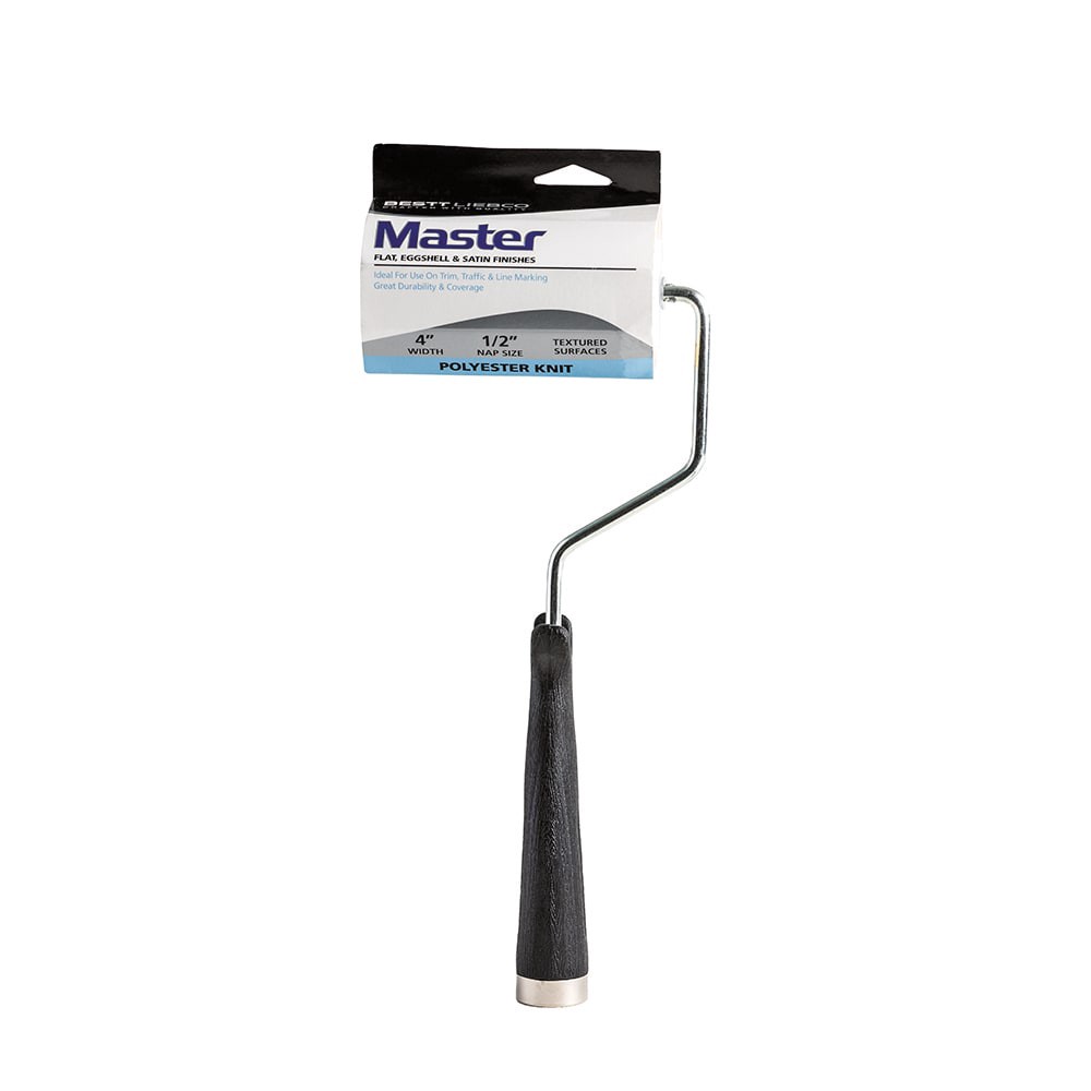 slide 1 of 1, Bestt Liebco Master Mini Trim And Traffic Roller - Black, 4 in
