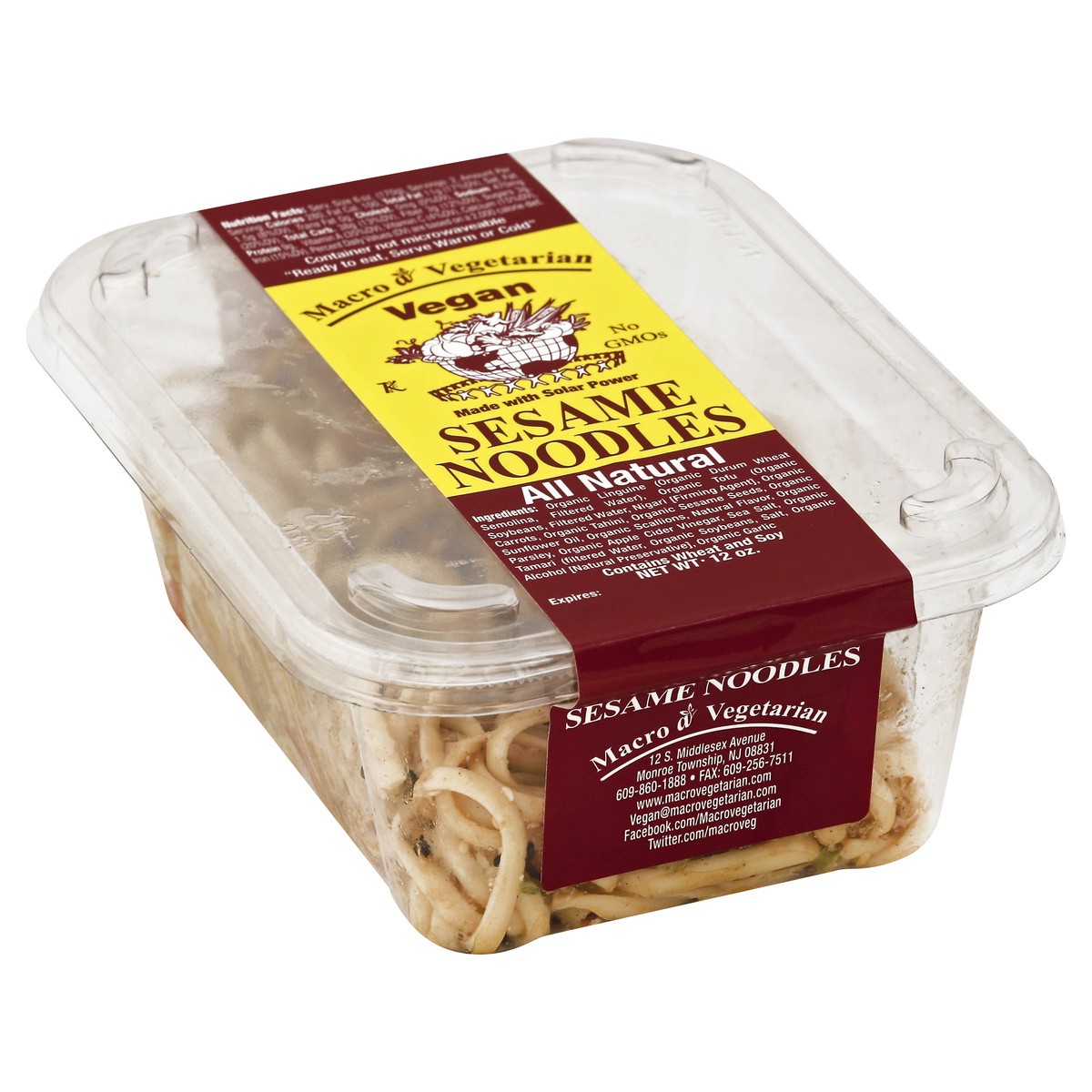 slide 4 of 4, Macro Vegetarian Noodles 12 oz, 12 oz