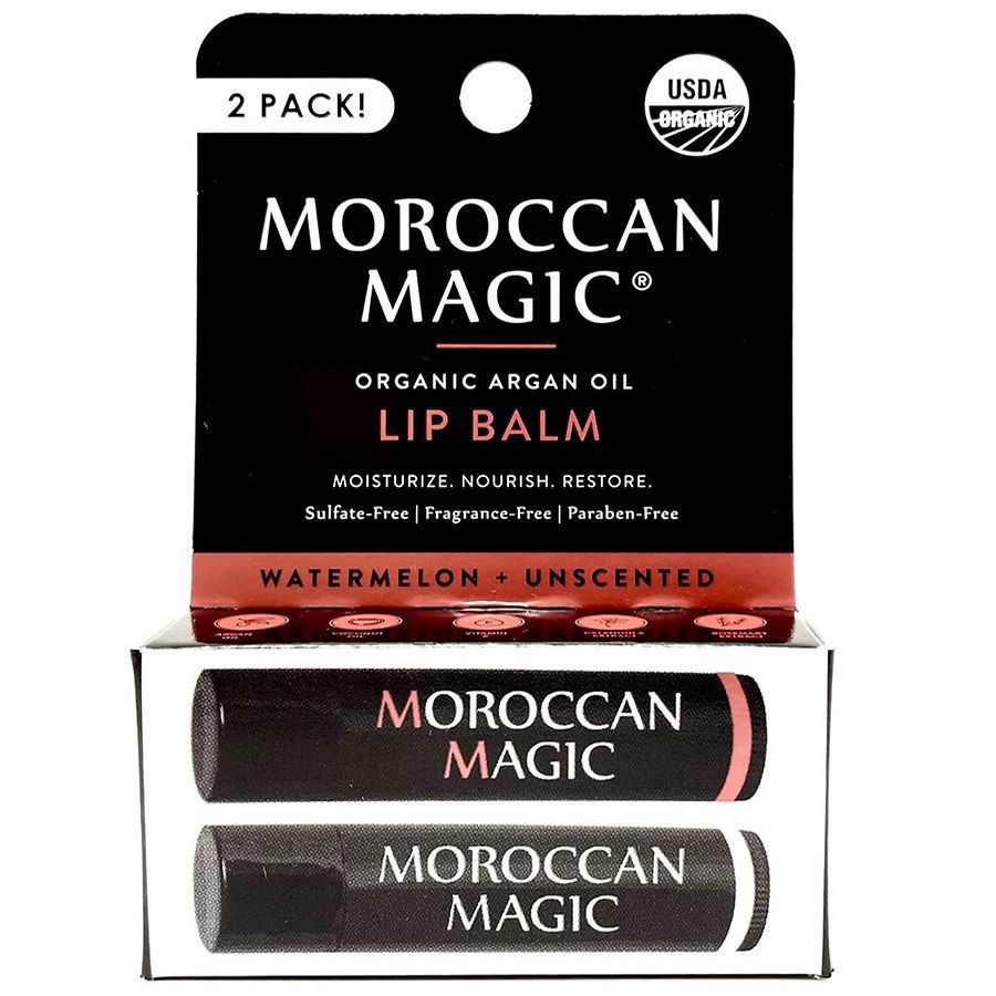 slide 1 of 2, Moroccan Magic Lip Balm Watermelon + Unscented, 2 ct; 0.15 oz
