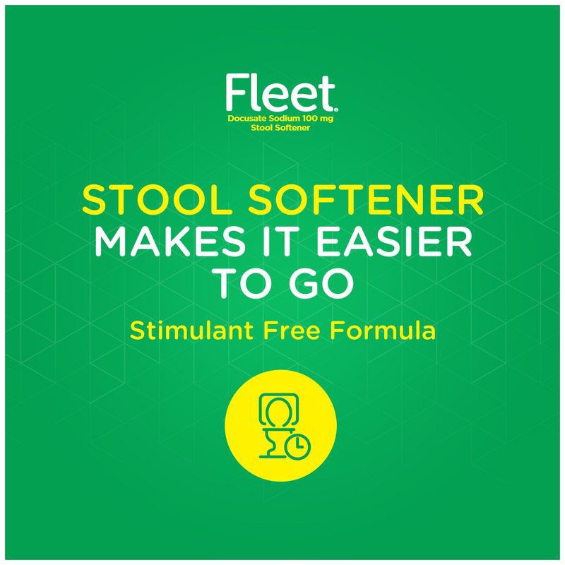 slide 5 of 7, Fleet Stool Softener Oral Laxative 25 Softgels, 25 ct
