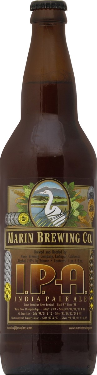 slide 4 of 4, Marin Brewing Ale 22 oz, 22 oz