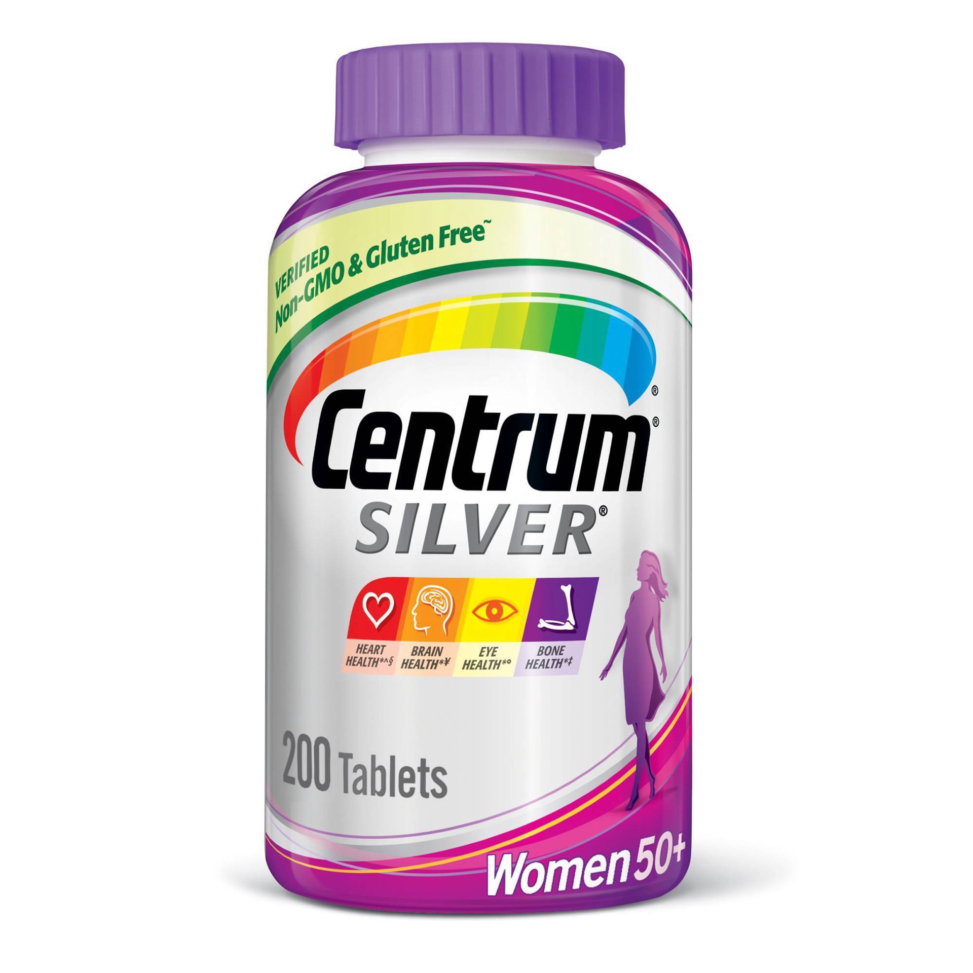 slide 1 of 57, Centrum Silver Women 50+ Multivitamin / Multimineral Dietary Supplement Tablets - 200ct, 200 ct