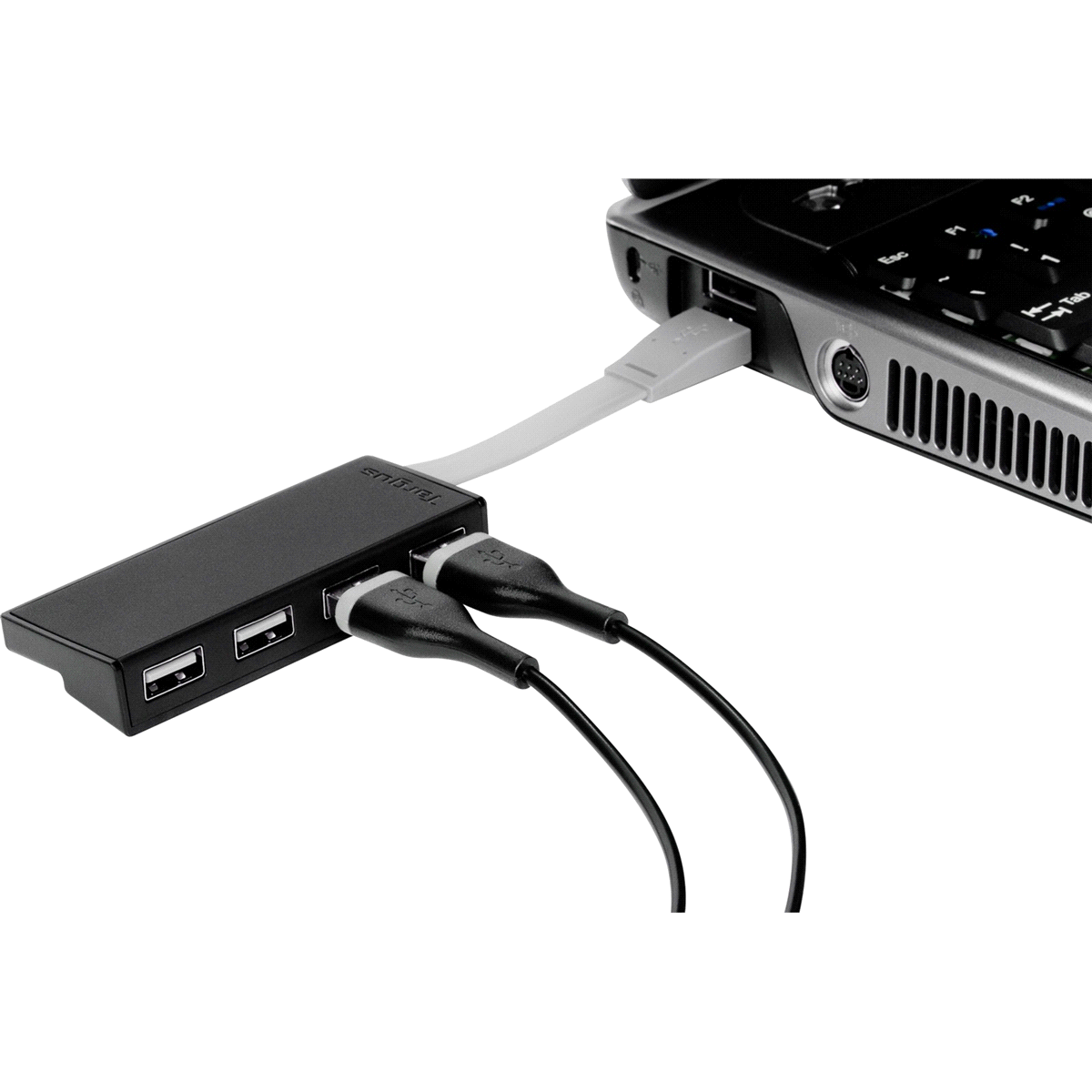 slide 2 of 4, Targus Mini USB 2.0 4-Port Hub, 1 ct