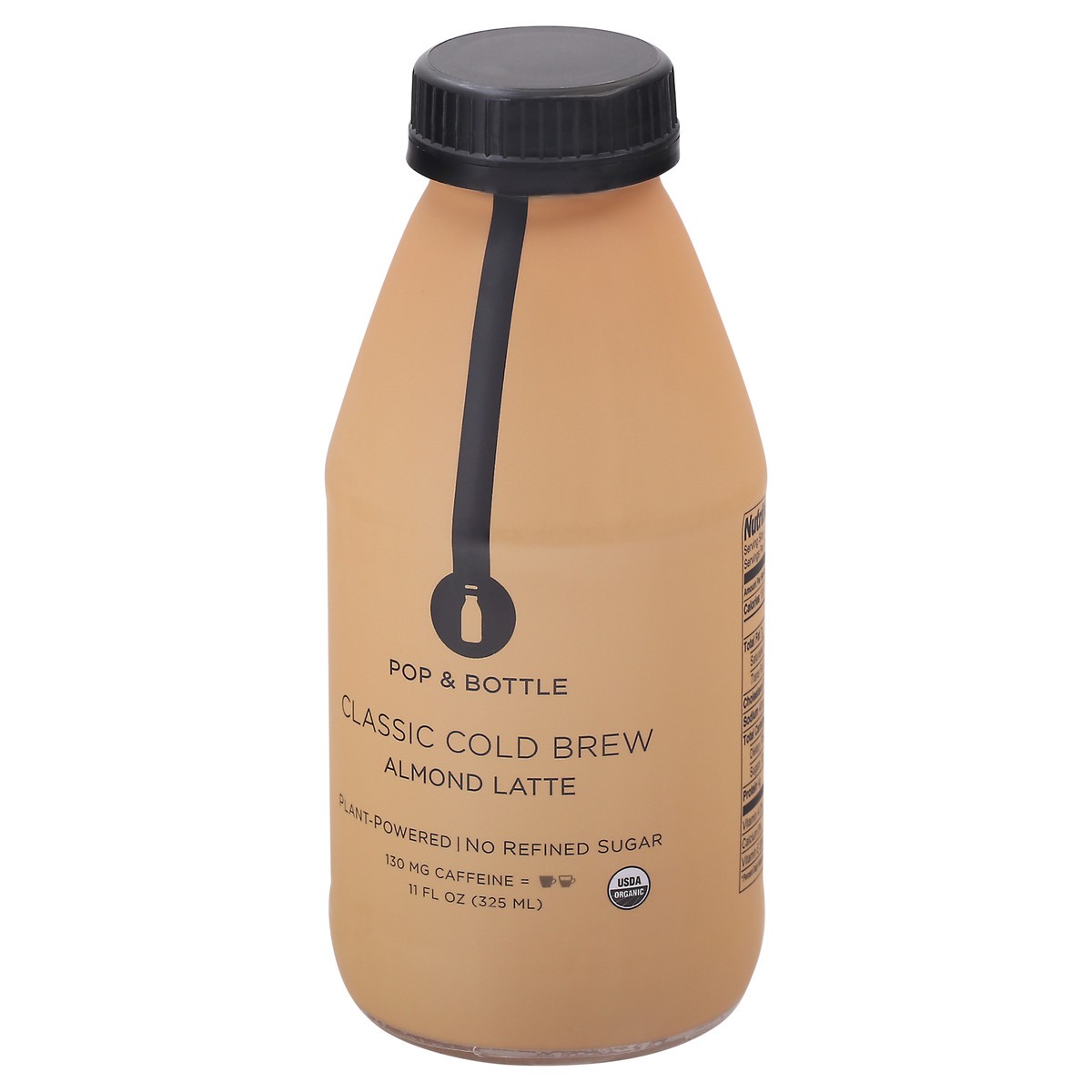 slide 5 of 9, Pop & Bottle Classic Cold Brew Almond Latte - 11 fl oz, 11 fl oz