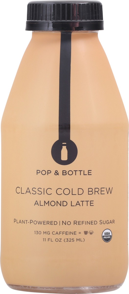 slide 1 of 9, Pop & Bottle Classic Cold Brew Almond Latte - 11 fl oz, 11 fl oz