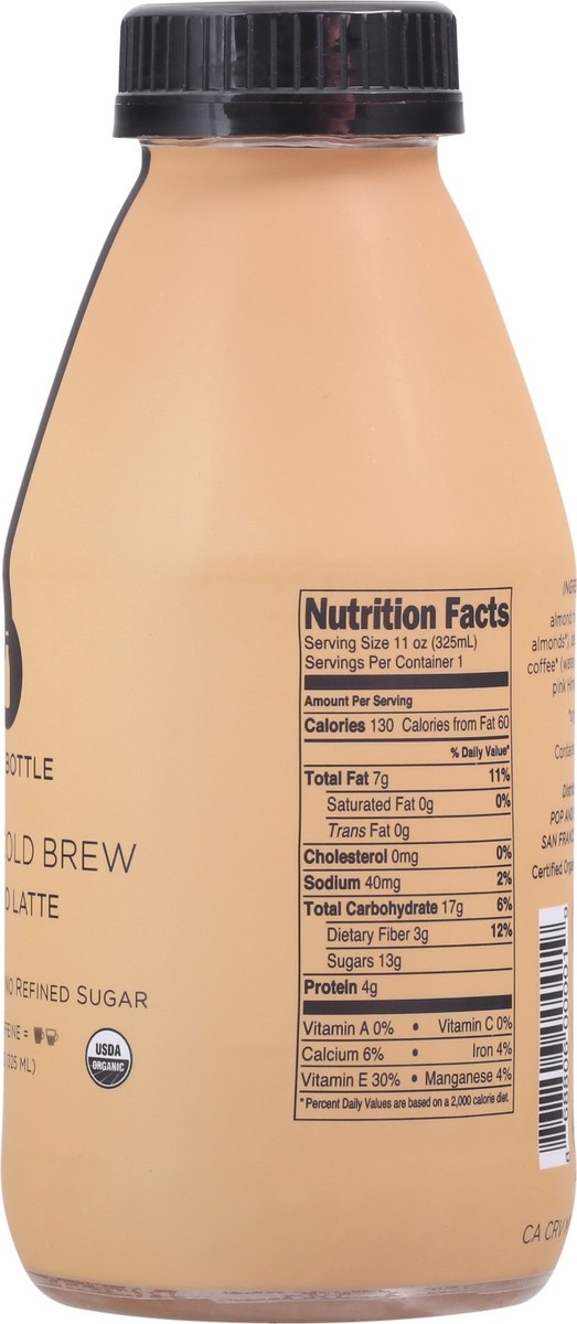 slide 3 of 9, Pop & Bottle Classic Cold Brew Almond Latte - 11 fl oz, 11 fl oz