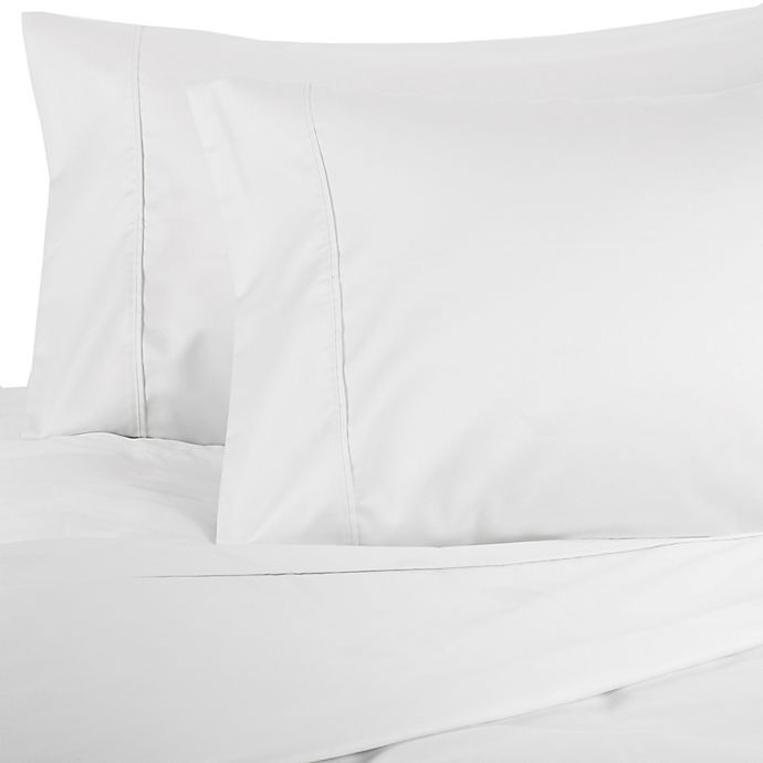 slide 1 of 2, Waverly 500-Thread-Count Solid King Sheet Set - White, 6 ct