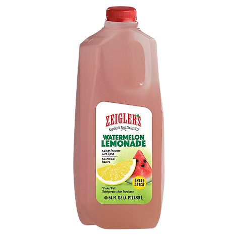 slide 1 of 1, Zeigler's Watermelon Lemonade - 64 fl oz, per lb