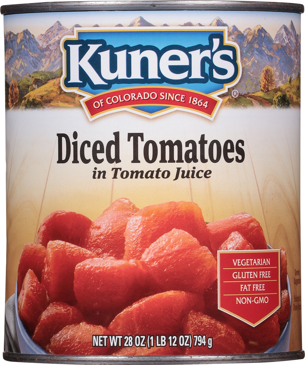 slide 6 of 9, Kuner's Diced Tomatoes in Tomato Juice 28 oz, 28 oz