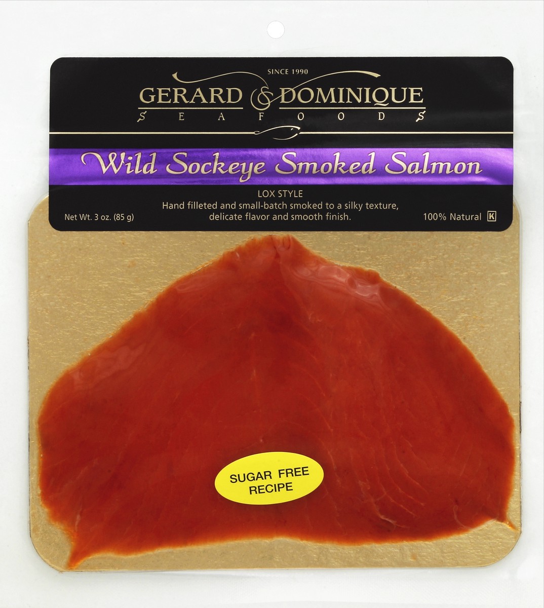 slide 2 of 3, Gerard & Dominique Seafoods Salmon 3 oz, 3 oz