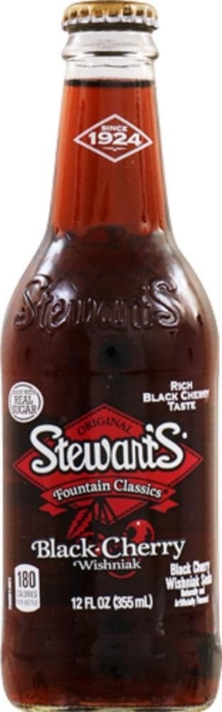 slide 1 of 1, Stewart's Black Cherry Soda - 12 fl oz, 12 fl oz