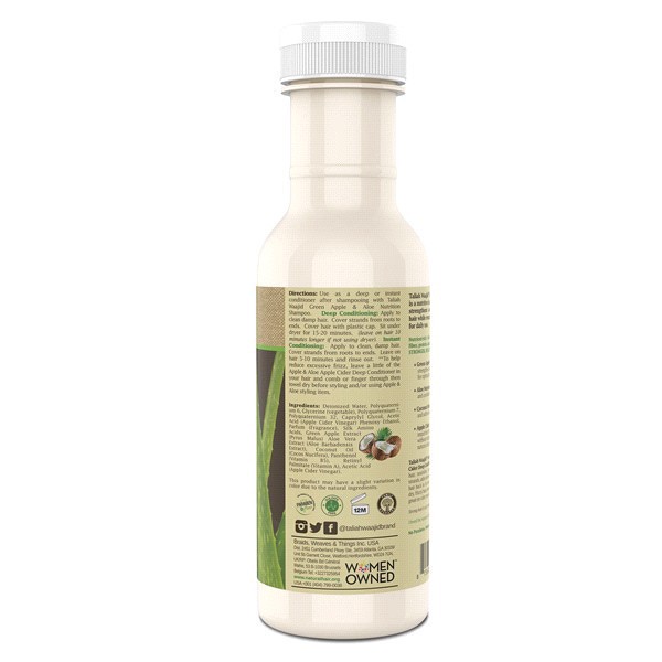 slide 2 of 9, Taliah Waajid Green Apple & Aloe w/Coconut Nutrition Apple Cider Deep Conditioner, 12 fl oz