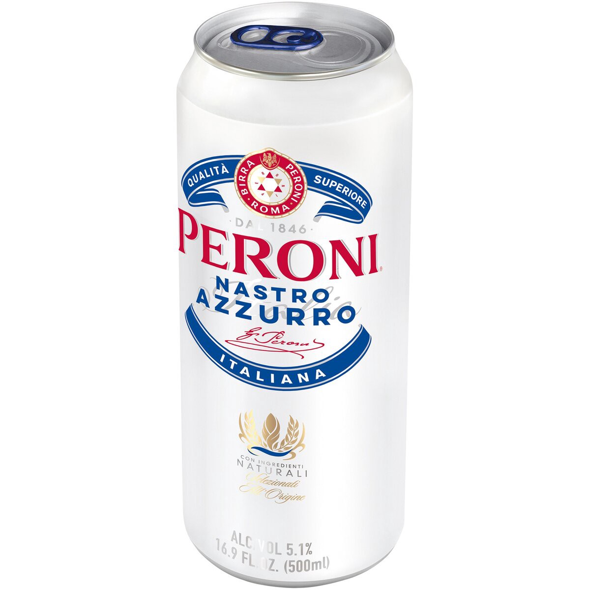 slide 1 of 2, Peroni Nastro 5.1% ABV Pale Lager, 16 fl oz