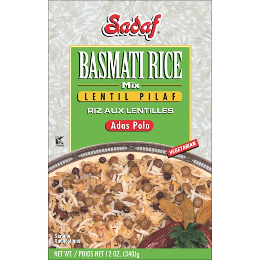 slide 1 of 1, Sadaf (Groc) Sadaf® Basmati and Lentil Pilaf Rice Mix, 12 oz