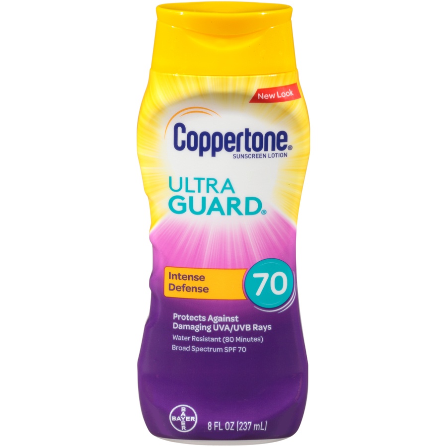 slide 1 of 6, Coppertone Ultra Guard Sunscreen Lotion Broad Spectrum Spf 70, 8 Oz, 8 oz