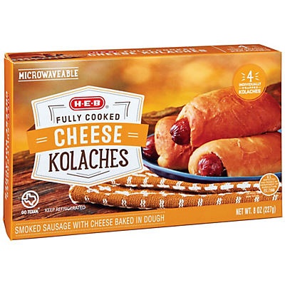 H-E-B Fully Cooked Sausage & Cheddar Kolaches 8 Oz | Shipt