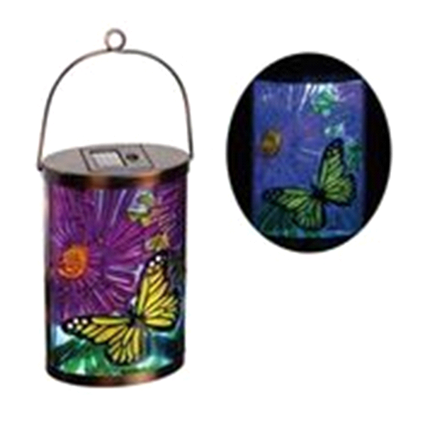slide 1 of 1, Garden Friends Solar Lantern - Butterfly, 1 ct