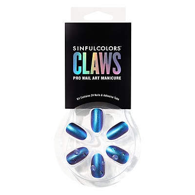 slide 1 of 1, Sinful Colors Claws Press-On Nails Drip Drippin, 24 ct